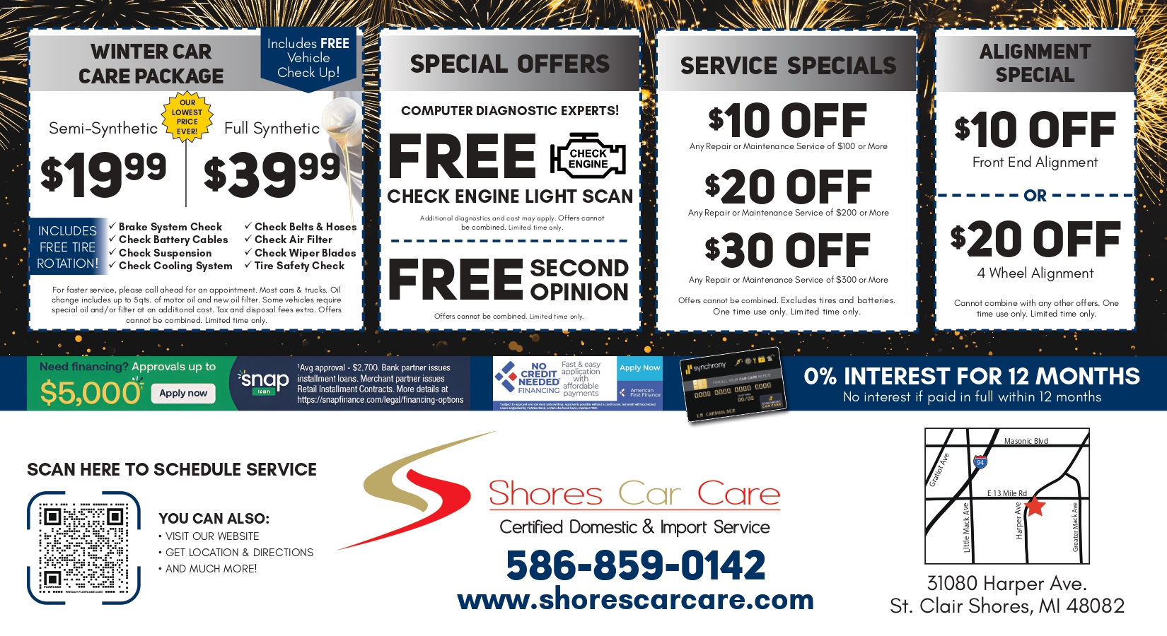 January 2026 Specials | Shores Car Care